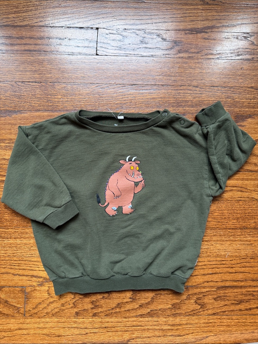 The Gruffalo by MORI Organic Cotton Green Sweatshirt
